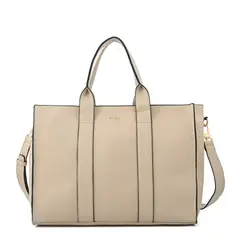ZIOL - Cartera dos asas porta notebook grande eladia beige