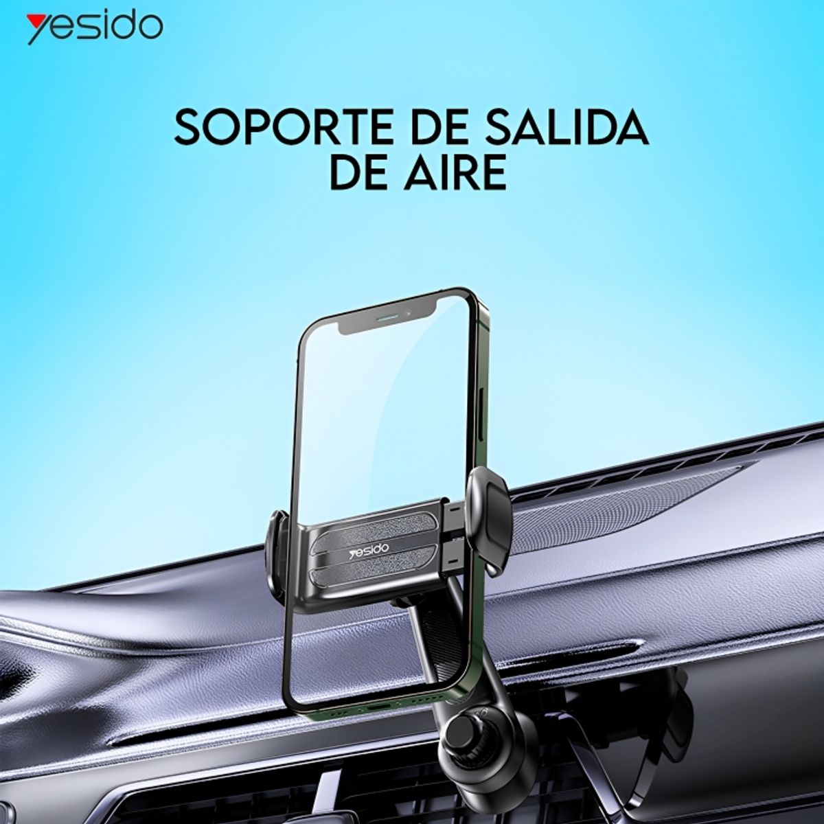 YESIDO - Soporte De Celular Para Ventilación De Aire Auto Yesido C165