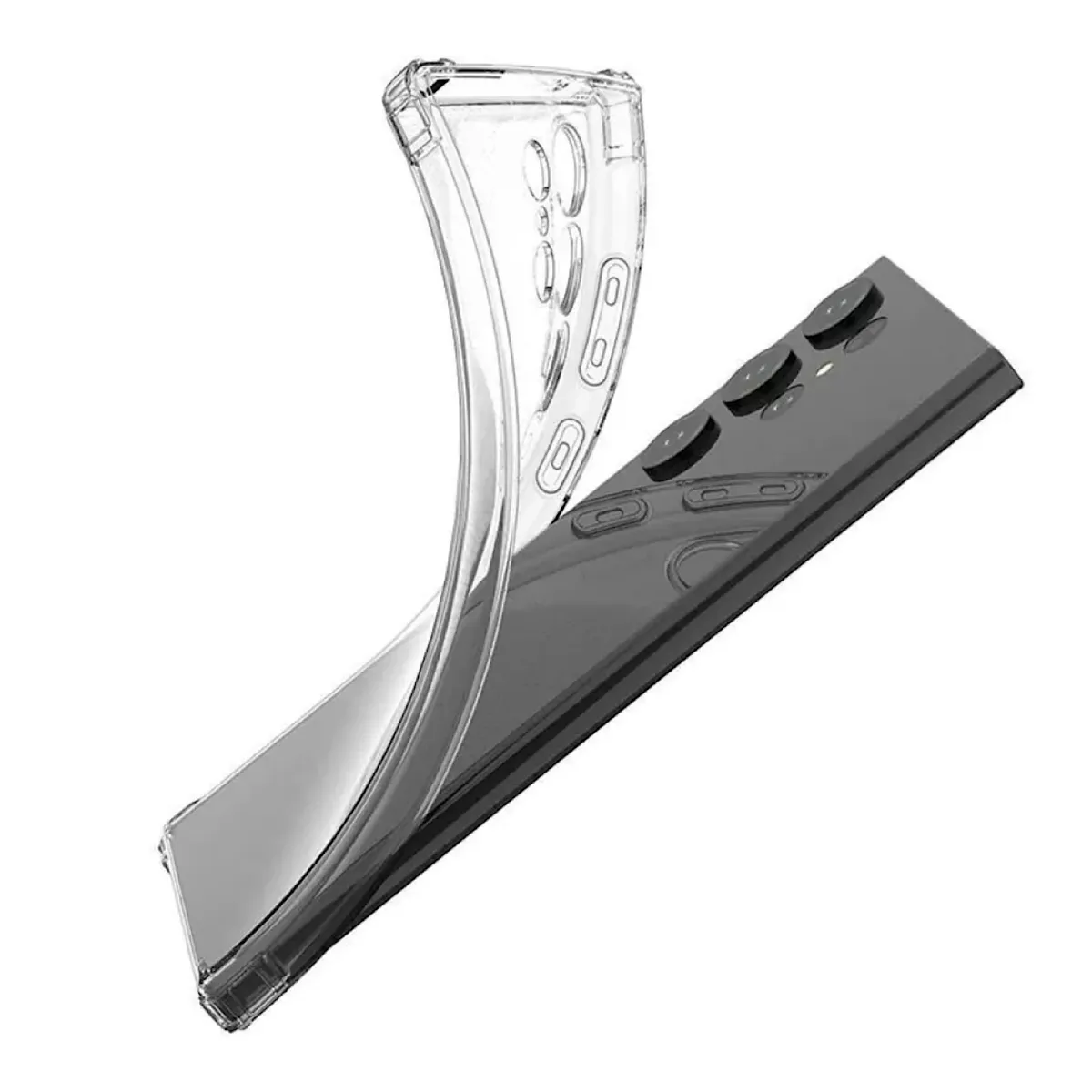 GENERICO - Carcasa Transparente Para Samsung S24 Ultra - Lamina Vidrio