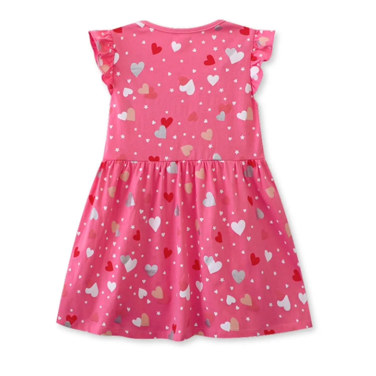 JUMP KIDS - Vestido Manga Corta Niña Estampado Dulce Corazones
