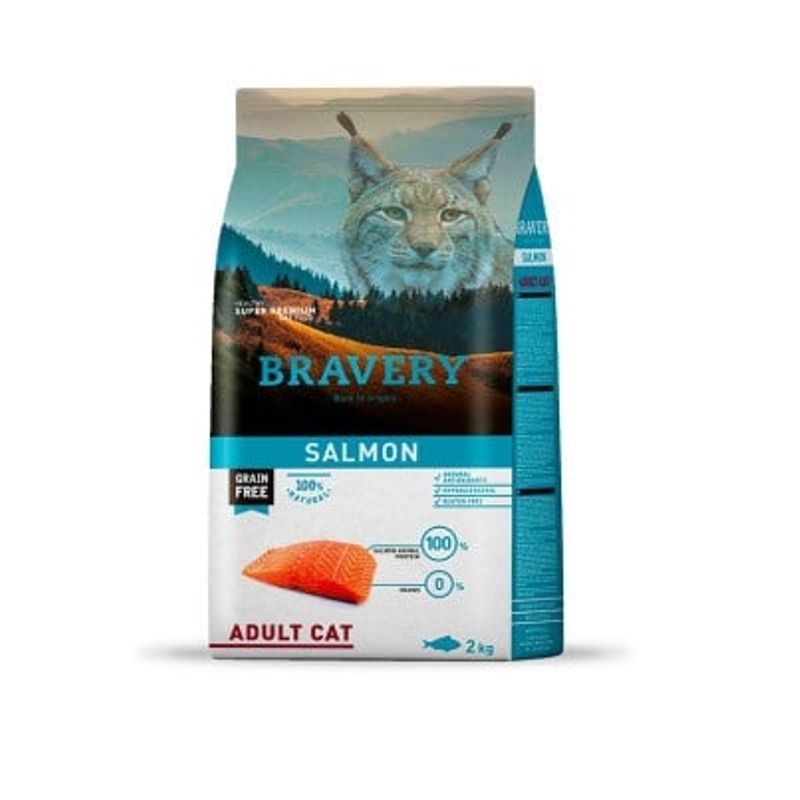 BRAVERY - ALIMENTO DE GATO BRAVERY ADULTO SALMON 2 KG