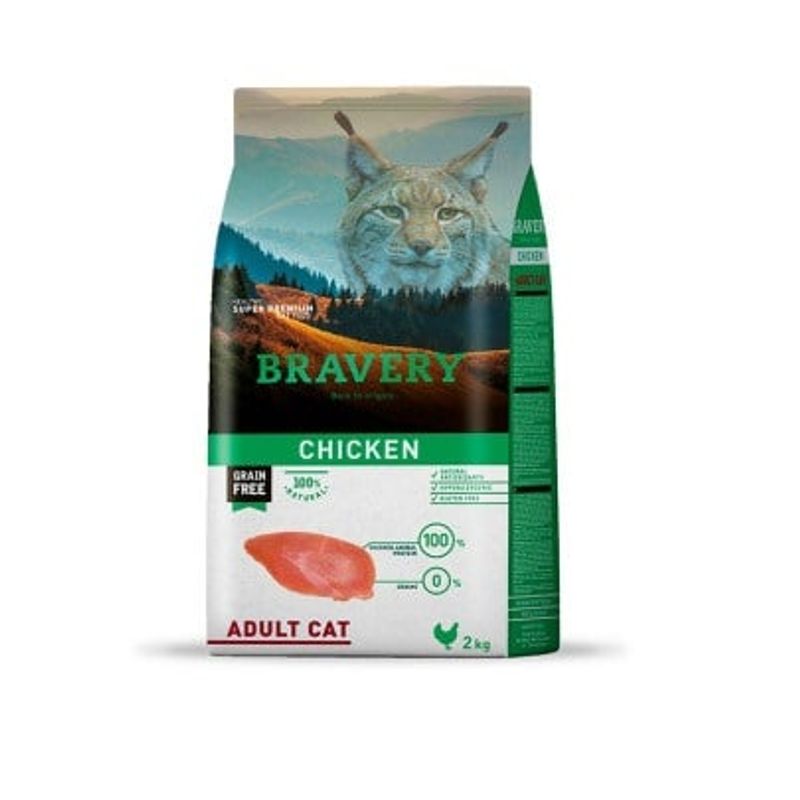 BRAVERY - ALIMENTO DE GATO BRAVERY ADULTO POLLO 7 KG