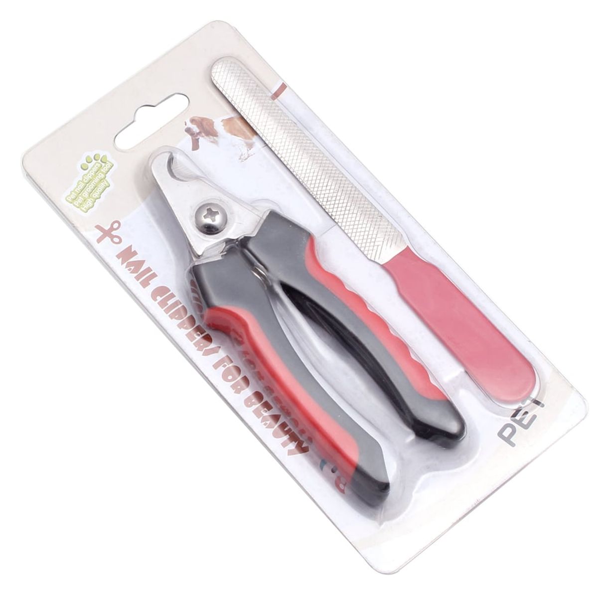 GENERICO - Cortauñas para mascotas de acero inoxidable