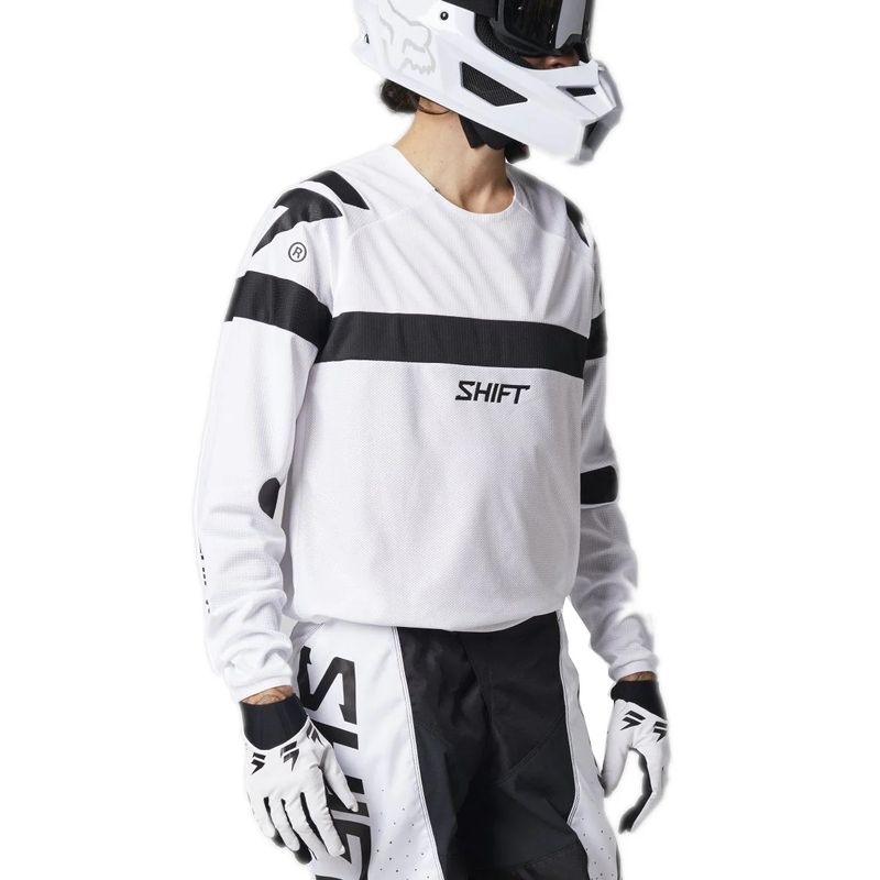 SHIFT - Jersey SHIFT Whit3 Label Blanco Negro