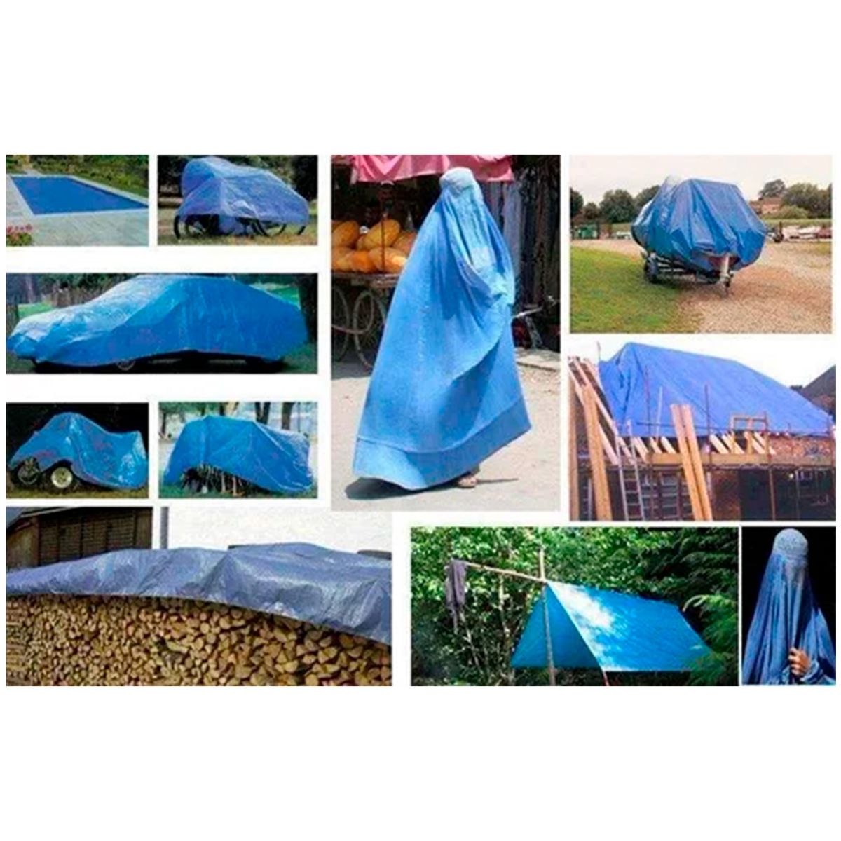 GENERICO - Lona Carpa Multiusos Impermeable 5x6 Metros