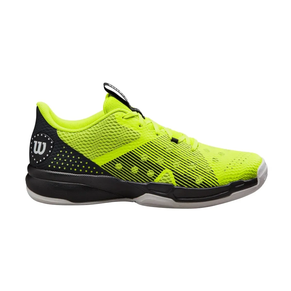WILSON - Zapatilla Wilson Hurakn Negro Amarillo Tenis Padel