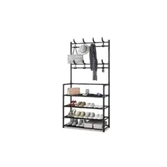 GENERICO - Perchero y Zapatero De Pared Para Ropa Multifuncional