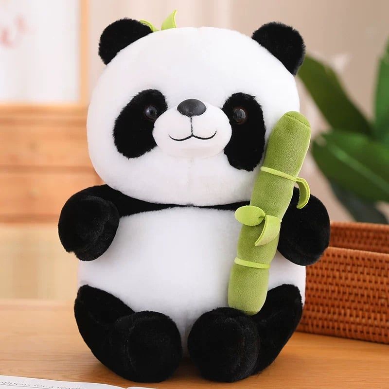 GENERICO - Peluche Panda Con Bamboo Kawaii 45 Cms