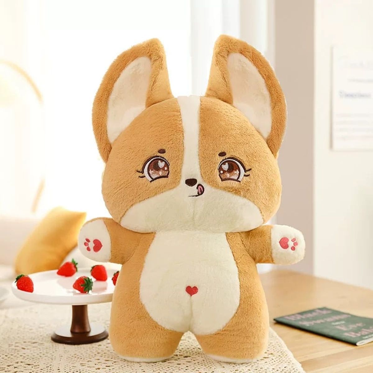 GENERICO - Peluche Perro Corgi De 45 Cm Kawaii