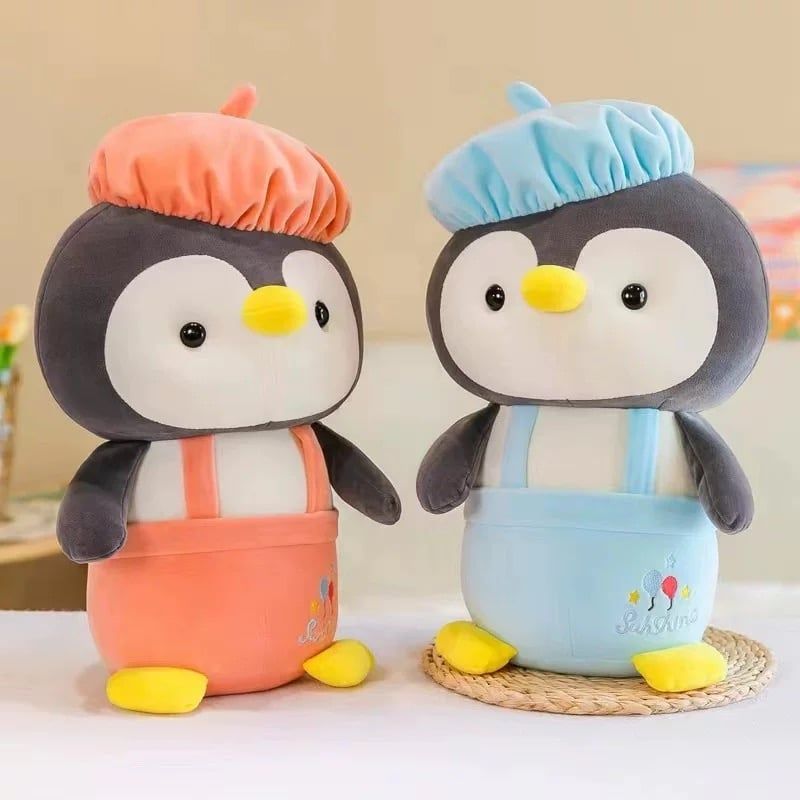 GENERICO - Peluche Muñeco Pingüino Súper Lindo 45cm Azul