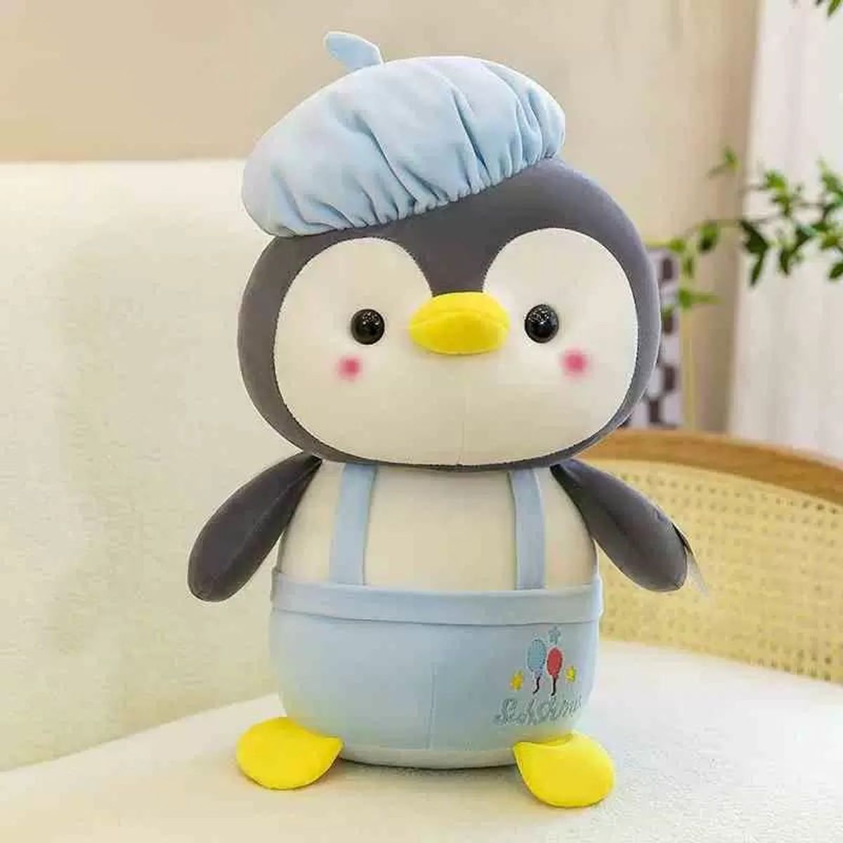 GENERICO - Peluche Muñeco Pingüino Súper Lindo 45cm Azul