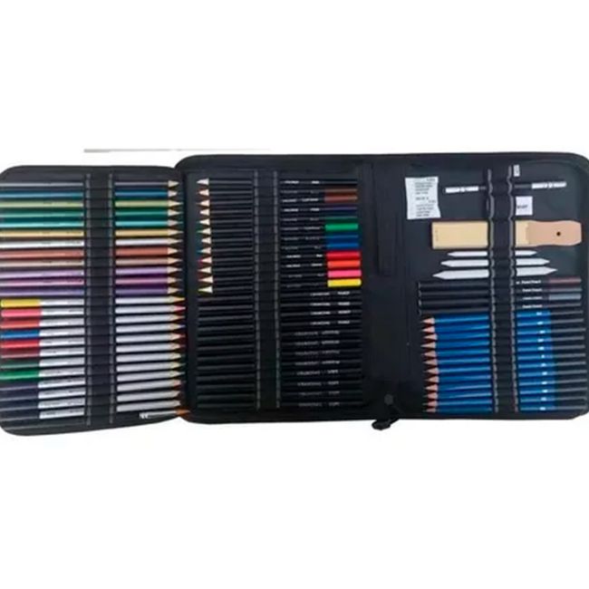 GENERICO - Estuche 72 Lápices De Colores Dibujo Profesional