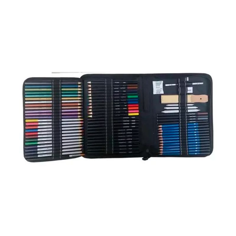 GENERICO - Estuche 72 Lápices De Colores Dibujo Profesional
