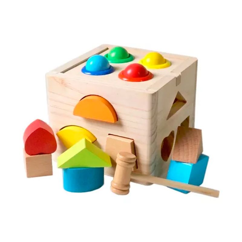 GENERICO - Juguetes De Madera Cubo Encaje Didáctico Niñobebés Encaje