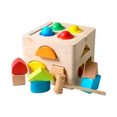 GENERICO - Juguetes De Madera Cubo Encaje Didáctico Niñobebés Encaje