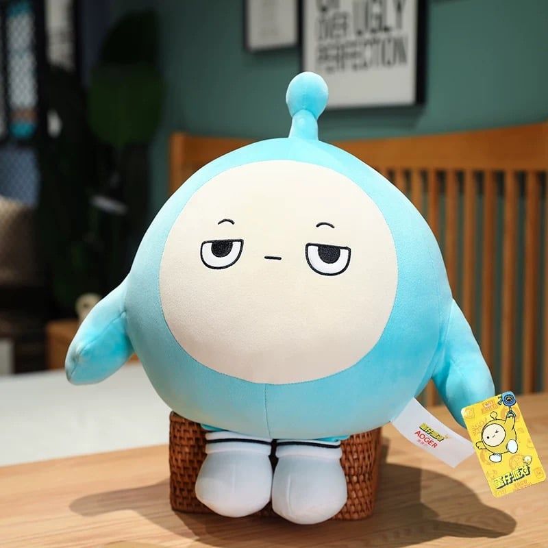GENERICO - Tierno peluche de huevo linda muñeca de huevo suave 50CM Celeste