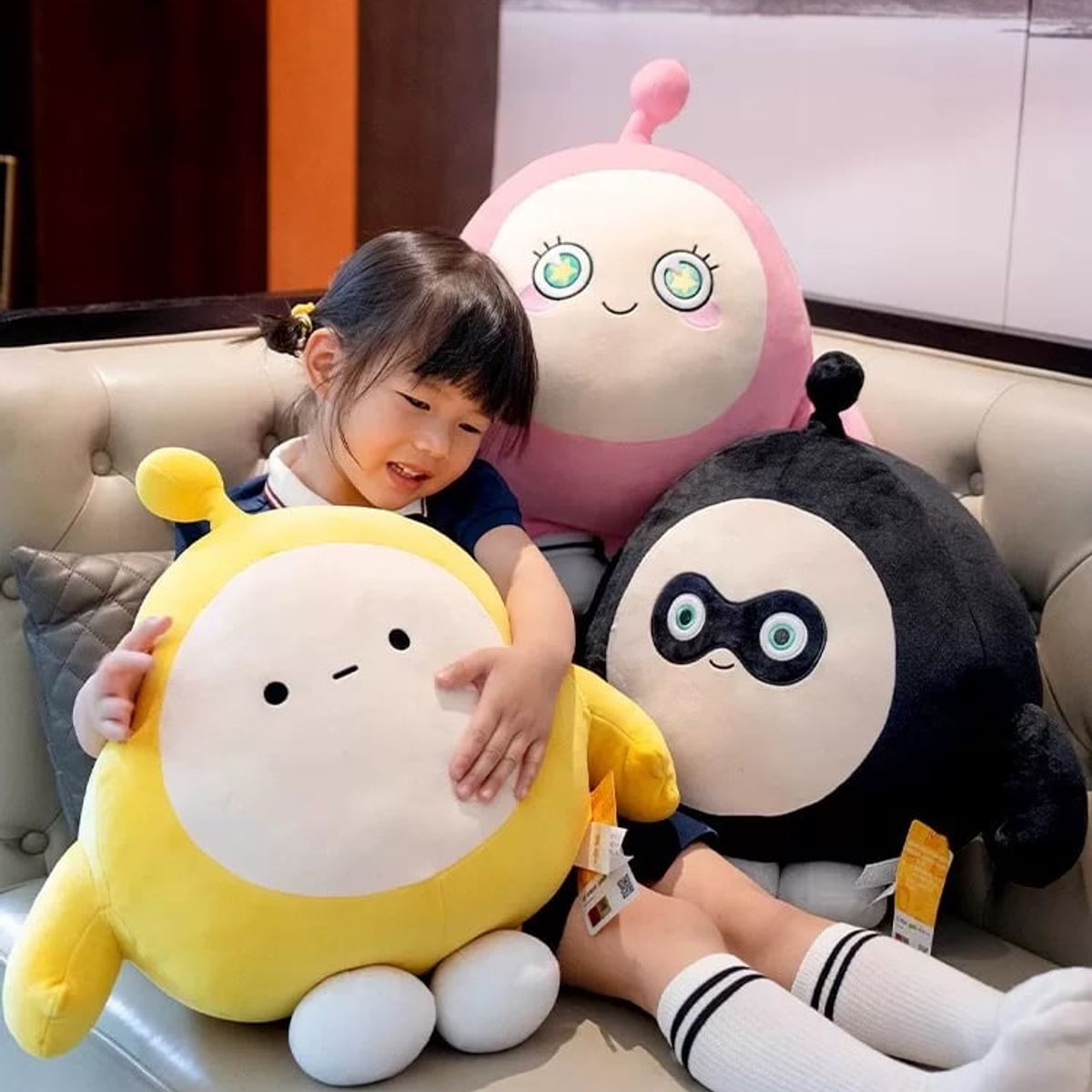 GENERICO - Tierno peluche de huevo linda muñeca de huevo suave 50CM Celeste