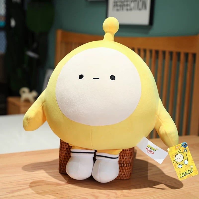 GENERICO - Tierno peluche de huevo linda muñeca de huevo suave 50CM Amarillo