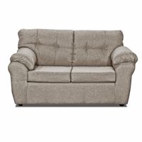 Sofá Polonia 2 Cuerpos Tela Beige