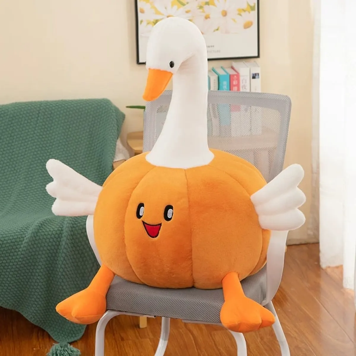 GENERICO - Peluche De Pato Calabaza Kawaii Nuevo 50cm