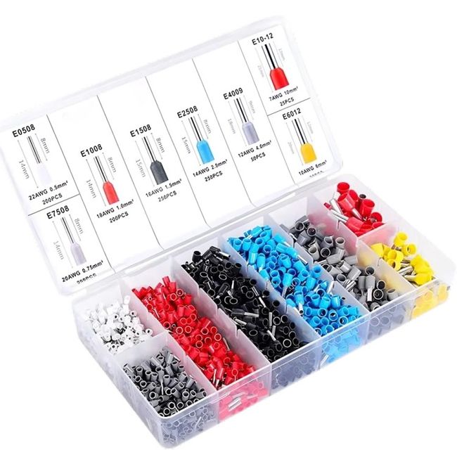 OEM - Alicate Crimpeadora Prensa Trinquete + 1200 Terminales