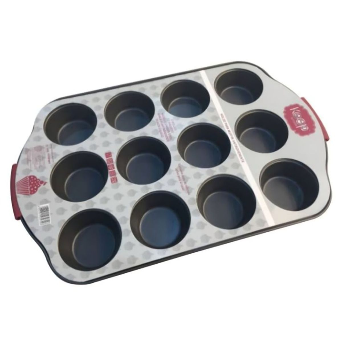 KEEP - MOLDE MUFFIN 12 UNI 41,2*26,5*3,5       0,4 CM