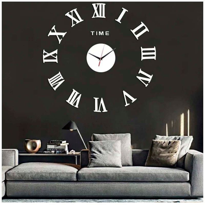 GENERICO - Reloj de Pared con Pegatinas Espejo Acrílico 05S