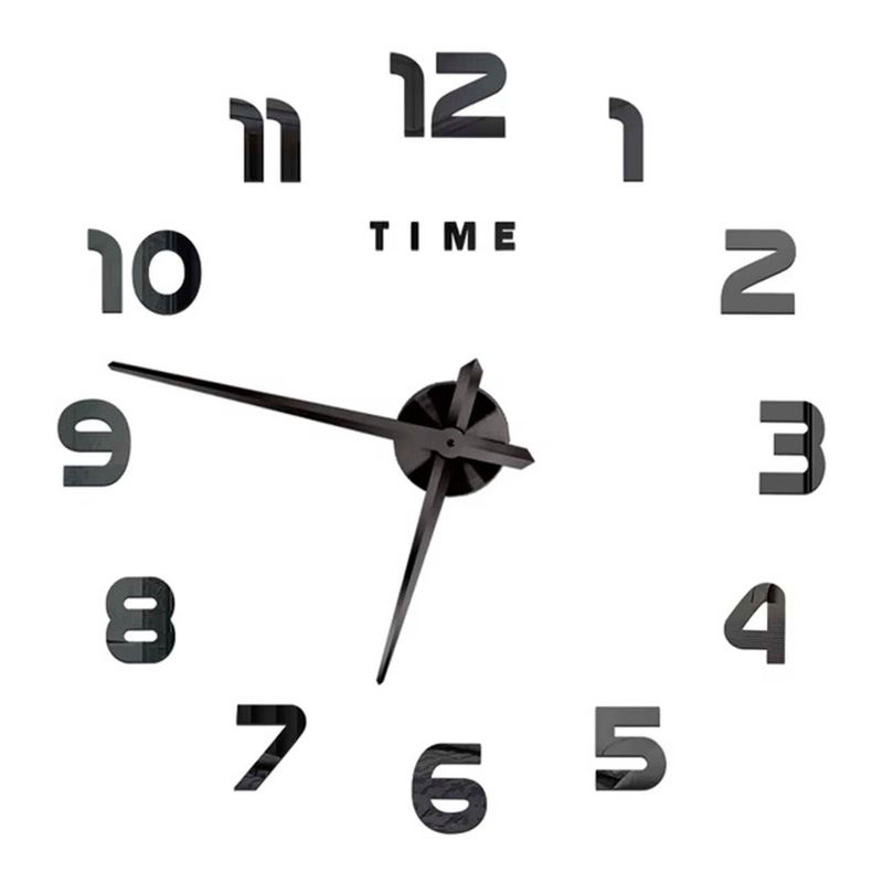 GENERICO - Reloj de Pared con Pegatinas Espejo Acrílico 02BF