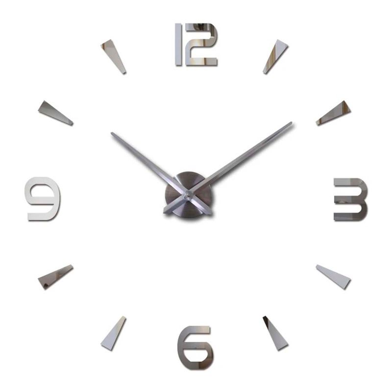 GENERICO - Reloj de Pared con Pegatinas Espejo Acrílico 21S