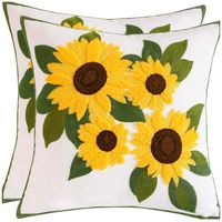 Pack De 02 Fundas Para Cojin Bordados 45x45 Cm mod03