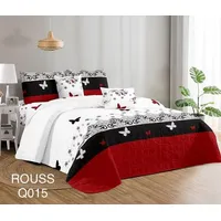 Cobertor Tipo Quilt de Verano / Cubrecamas 2 Plazas Diseño Mariposas