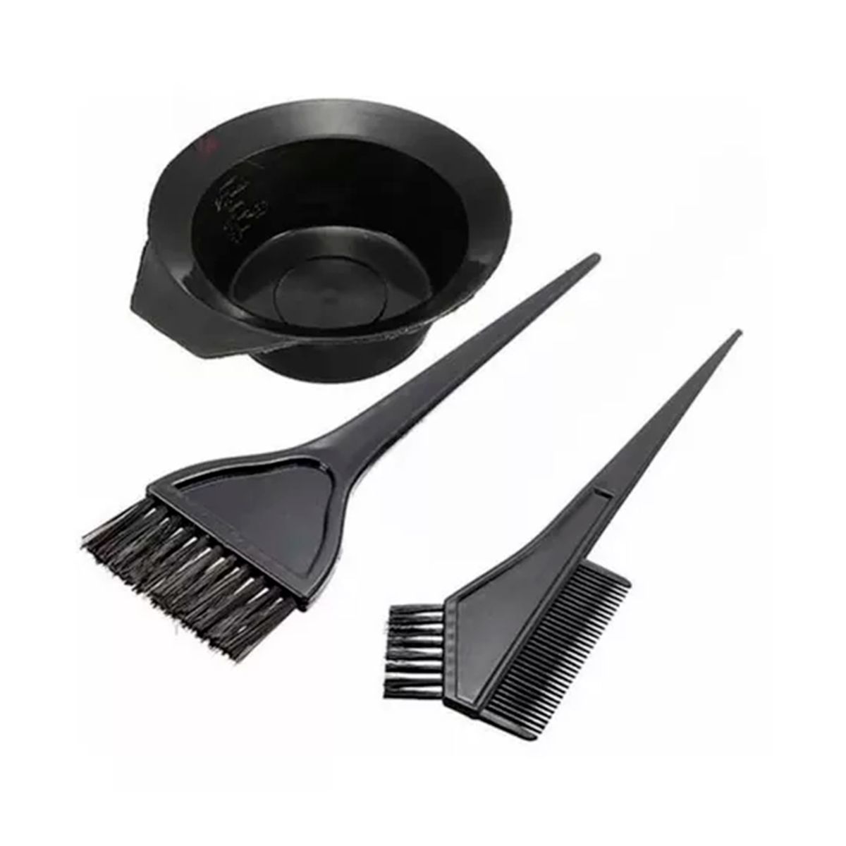 GENERICO - Pack 6 Pocillo + Cepillo Peluquería Para Tintura Teñido Pelo