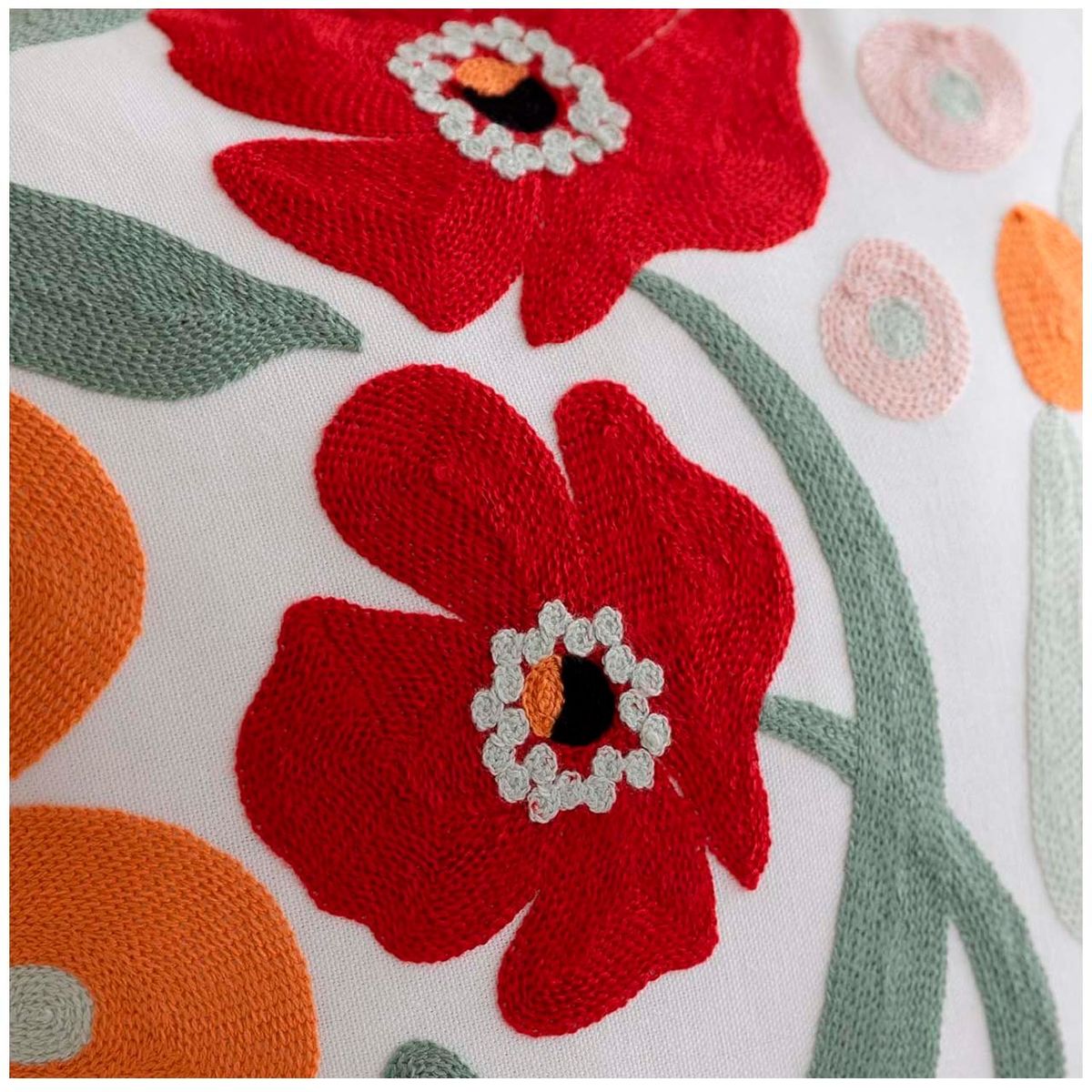 GENERICO - Pack De 02 Fundas Para Cojin Bordados 45x45 Cm mod17