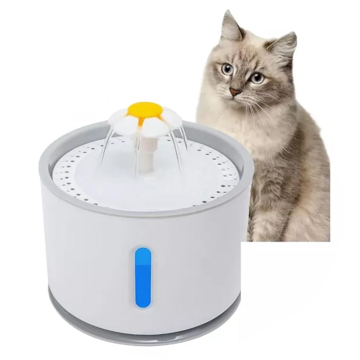 GENERICO - Bebedero Electrico 2400ml Para Mascotas Filtro Purificador