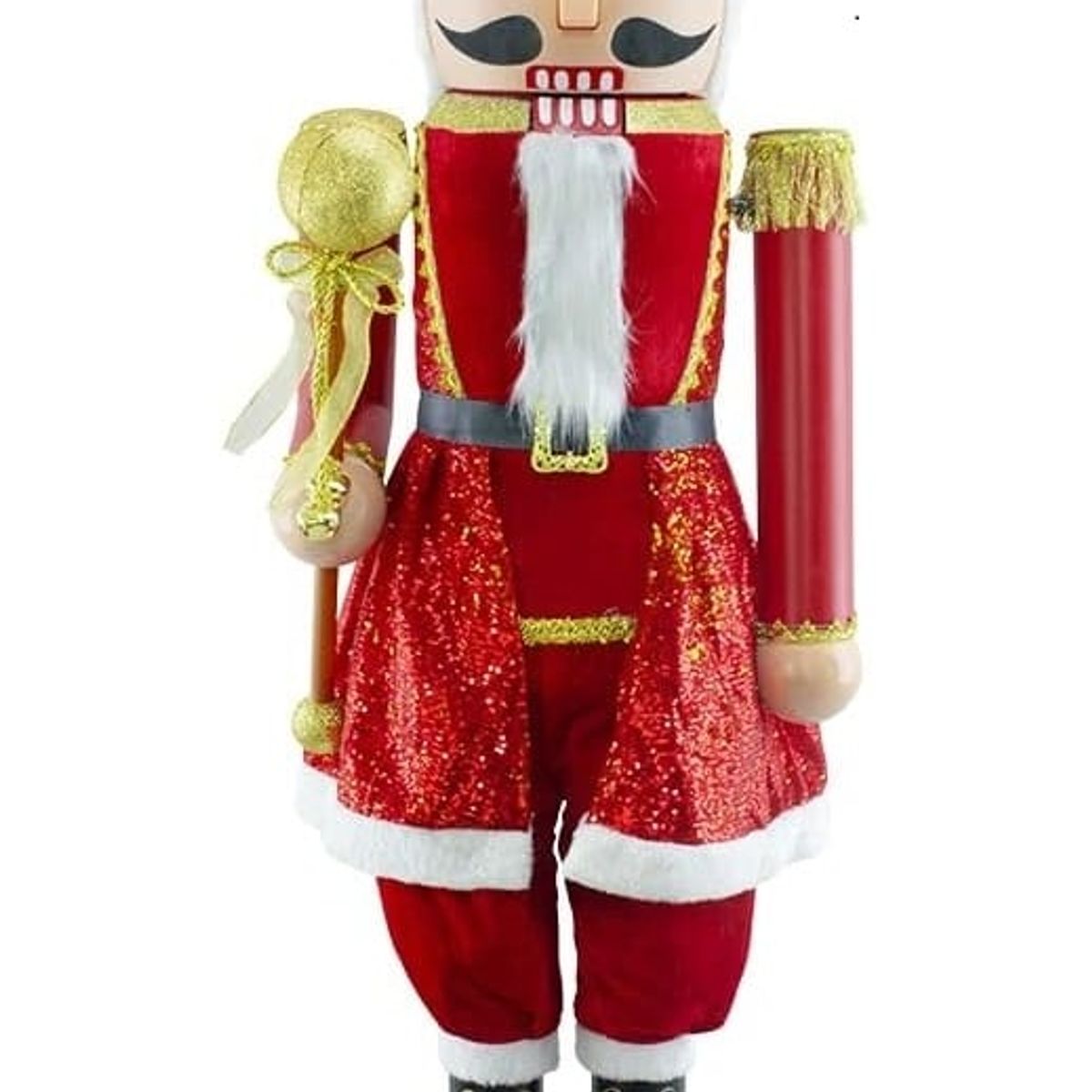 SCANAVINI - Cascanueces Navidad con Música y Movimiento Canta soldado Gigante 160 cm