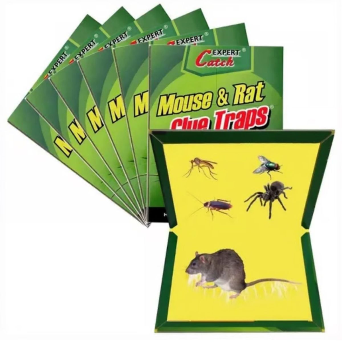 GENERICO - PACK  5 TRAMPAS DE  RATON ADHESIVA