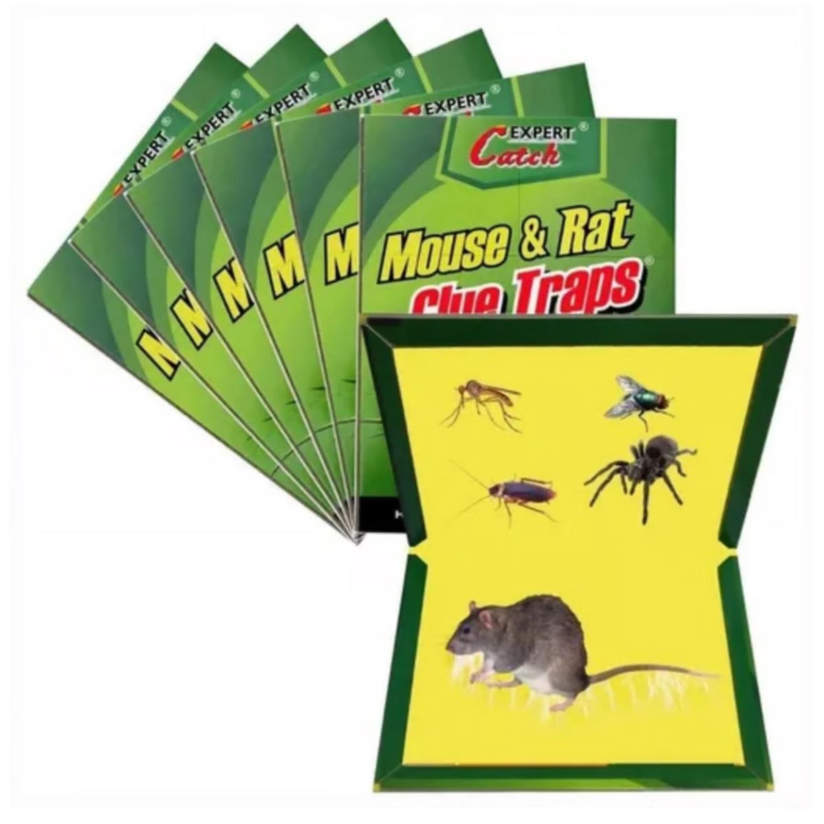GENERICO - PACK  5 TRAMPAS DE  RATON ADHESIVA