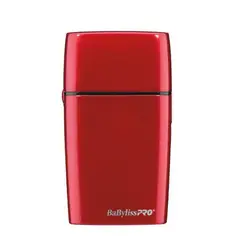 BABYLISS PRO - Afeitadora Métalica Doble Hoja Inalámbrica Rojo Foil FX02