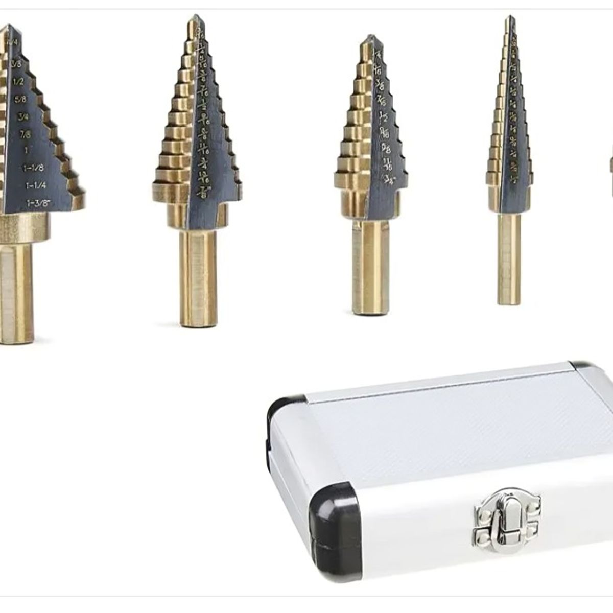 OEM - Brocas Conicas Paso A Paso Cobalto + Maleta