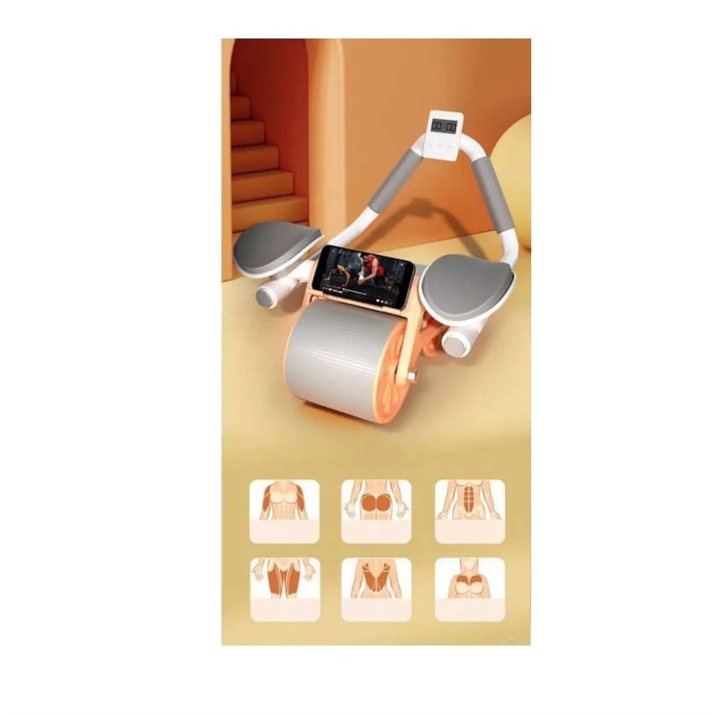 GENERICO - Rodillo Abdominal Con Soporte Rueda Para Músculos Abdominal