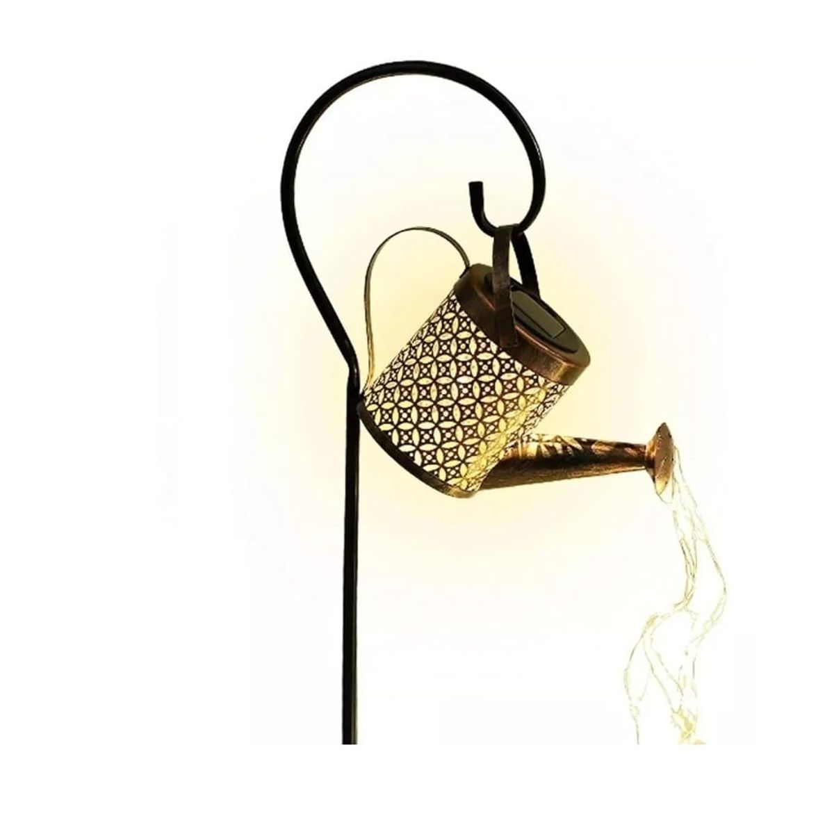 GENERICO - Regadera Solar Hueca Agua Led Impermeable
