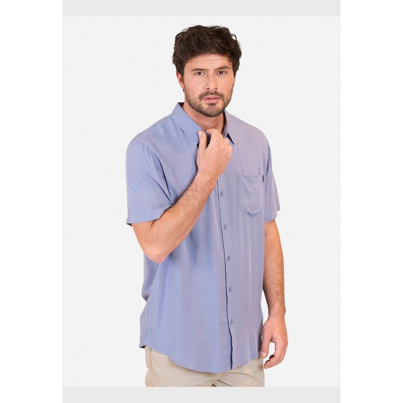 MAUI AND SONS - Camisa MC Pirte Azul Hombre Maui And Sons