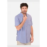 Camisa MC Pirte Azul Hombre