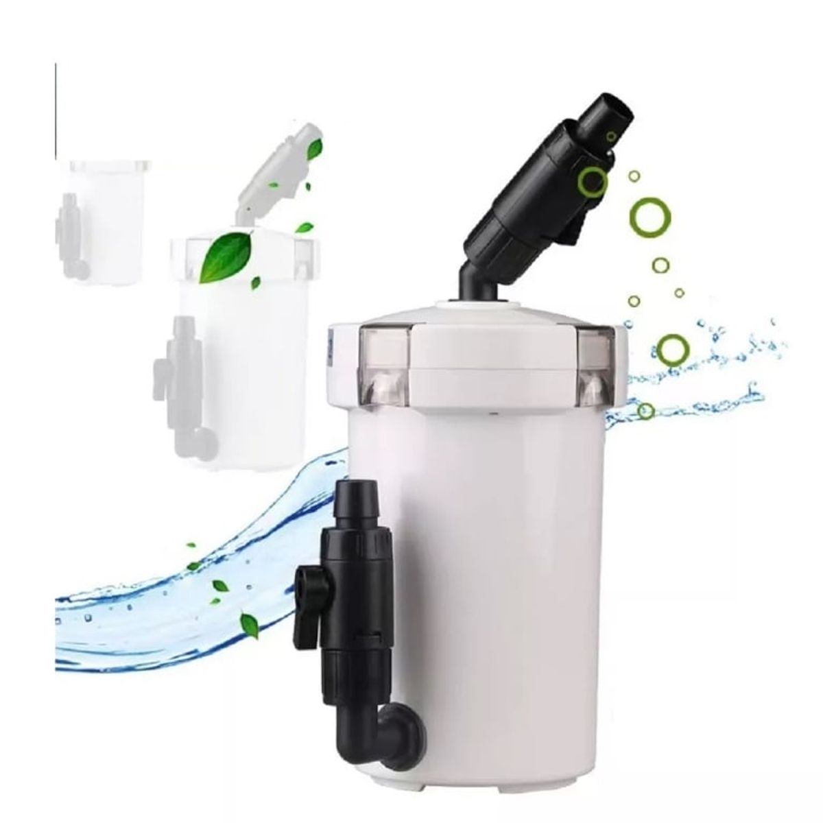 GENERICO - Filtro Externo 400ltshr 603b Para Peceras Y Acuarios