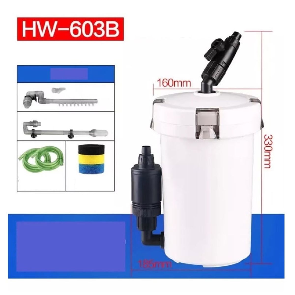 GENERICO - Filtro Externo 400ltshr 603b Para Peceras Y Acuarios