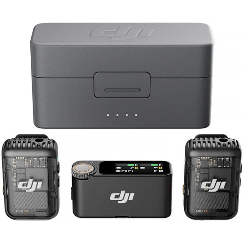 DJI - Microfono Inalambrico DJI Mic Dual Transmisor - Negro