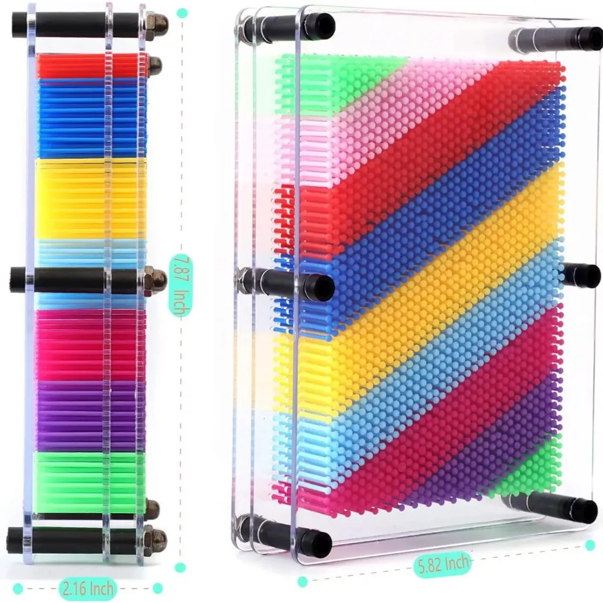 GENERICO - Juego Sensorial Figura 3d Pinart Didáctico Pin Art Grande