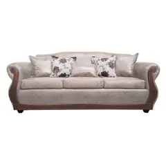 AMERICA DECORA - Sofá Para 4 Personas Grand Santi Envejecido Beige X