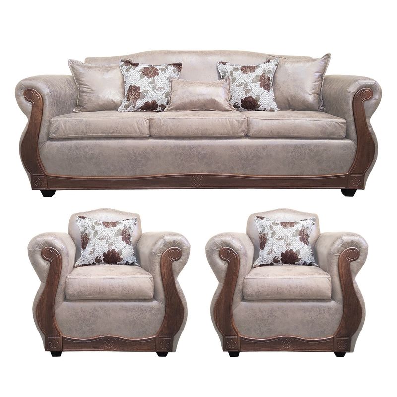 AMERICA DECORA - Living 4-1-1 Grand Santi Envejecido Beige X