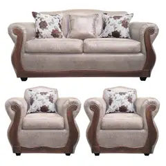 AMERICA DECORA - Living 3-1-1 Grand Santi Envejecido Beige X